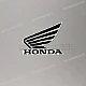 Honda CBR500R Linker kuipdeel CBR wing sticker linkerkant OEM 86202MJWDR0ZE