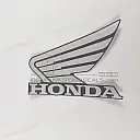 Naklejka na lewą środkową owiewkę, logo Honda Wing, lewa strona