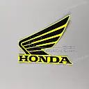 Emblemat Honda ze skrzydłem na tylną owiewkę, lewa strona