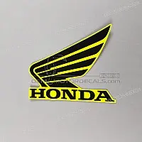 HONDA Emblemat Honda ze skrzydłem na tylną owiewkę, lewa strona 86202-MJW-J00ZE