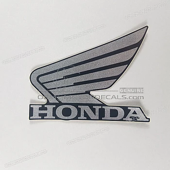 Honda Wing fuel tank emblem, left side