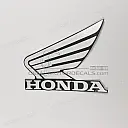 Honda Wing embleem voor tank, linkerkant