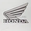 Adesivo carenatura lato sinistro, emblema Honda Wing, lato sinistro