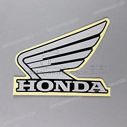 Kraftstofftank Honda Flügel Emblem, linke Seite