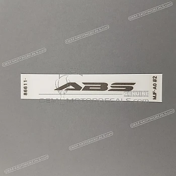 Front fender decal, right side