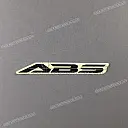 Front fender ABS emblem