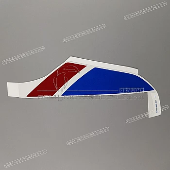 Front fender decal, left side