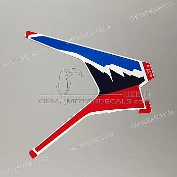 Front fender decal, left side