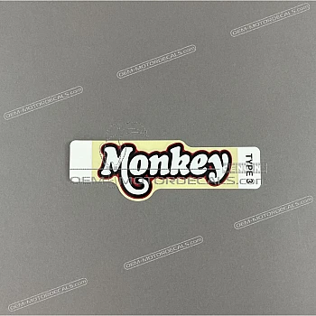 Batteriedeckel MONKEY Aufkleber, linke Seite