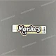 Honda Monkey Batteriedeckel MONKEY Aufkleber linke Seite OEM 86641K0FT00ZB Original Werk Grafik
