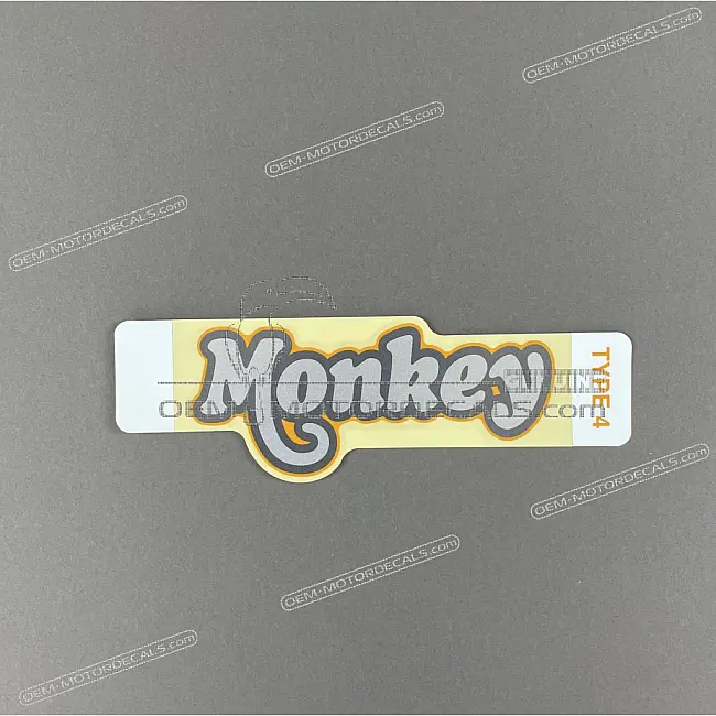 Honda MONKEY Seitenverkleidungs-MONKEY-Logo-Aufkleber linke Seite OEM 86641K0FT60ZA