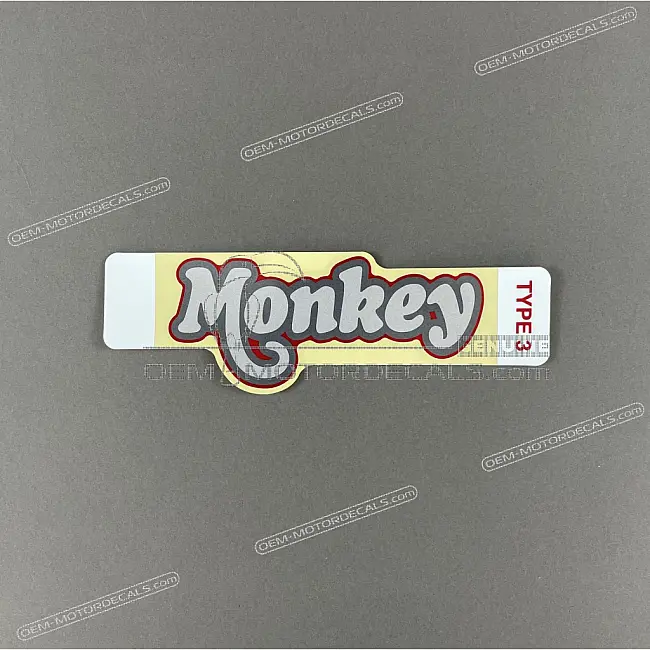 Genuine Honda Monkey Battery cover MONKEY logo emblem graphic factory original OEM 86641K0FT60ZB