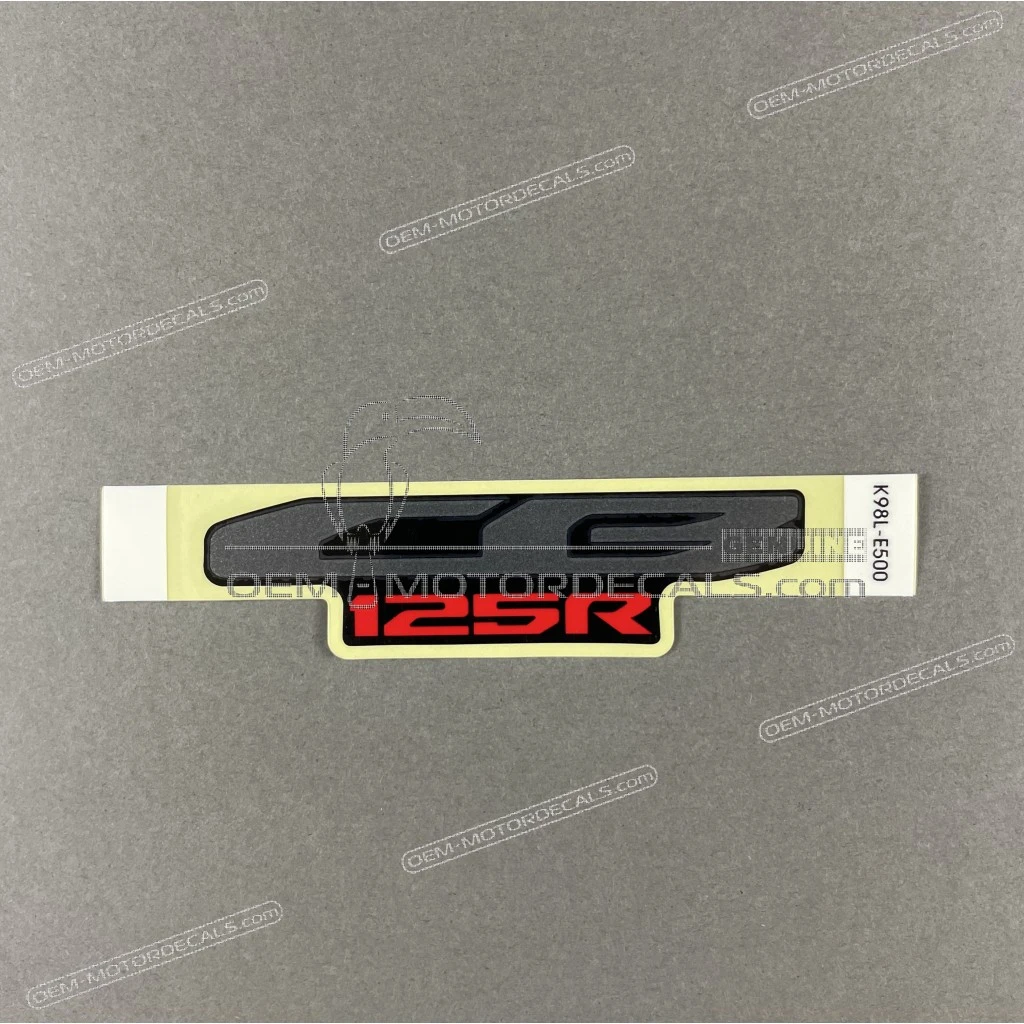 Honda CB125R Kühlerverkleidungs-Aufkleber Schriftzug CB125R OEM 86641K98E50ZB