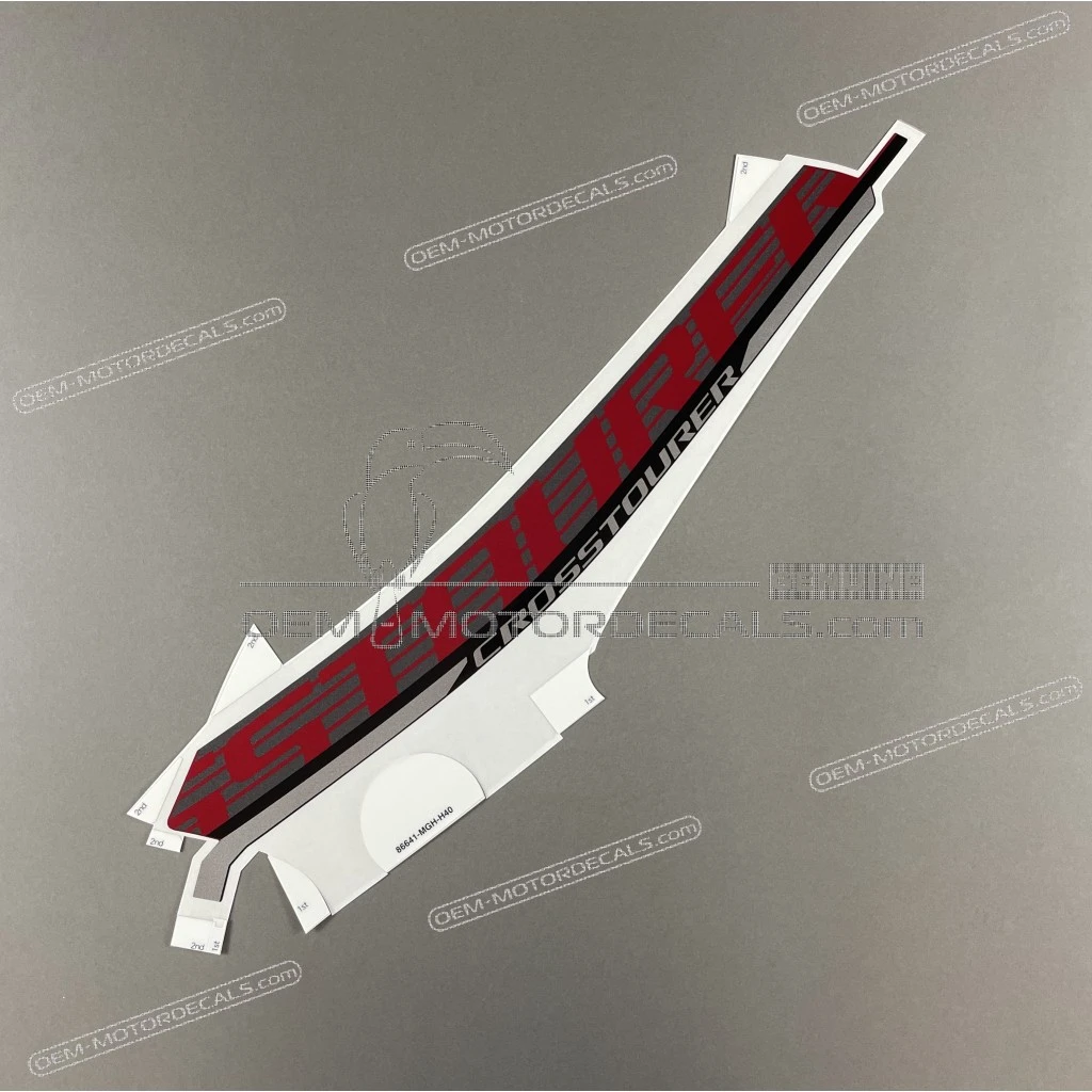 Honda VFR1200X Crosstourer Right Middle Cowl Stripe OEM 86641MGHH40ZA
