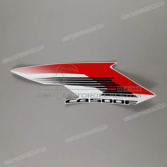 Honda CB500F Rechter Middenkuipdeel Sticker Rechterkant OEM 86641MGZD60ZB