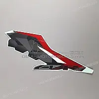 HONDA Autocollant supérieur droit du carénage, côté droit 86641-MJE-G00ZA