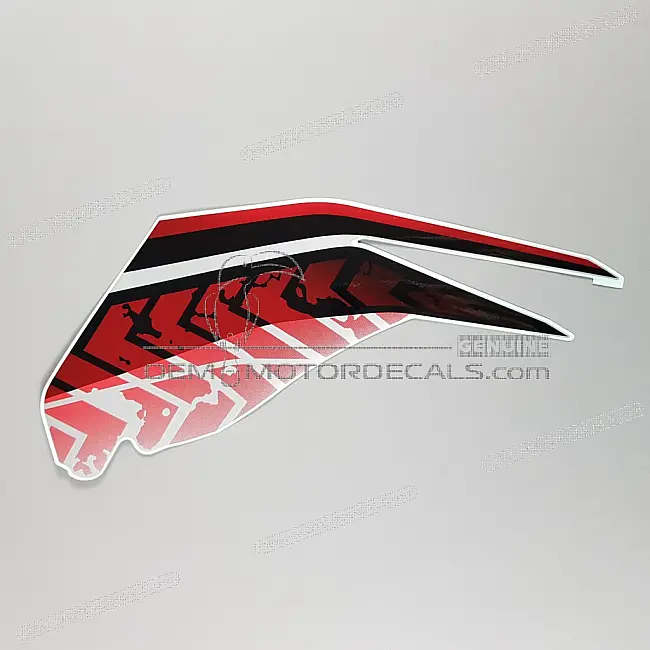 Honda CB500X Naklejka na owiewkę środkową, prawa strona OEM 86641MJWDZ0ZA Oryginalna fabryczna naklejka na poszycie owiewki