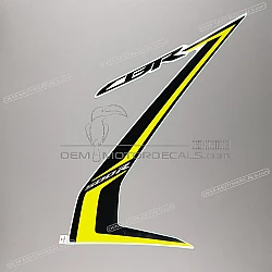 Side cowling decal, right side