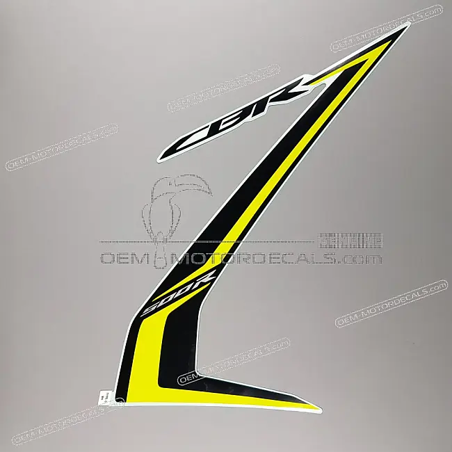Honda CBR500R Pegatina Carenado Intermedio Derecho Lado Derecho OEM 86641MKPJ00ZA
