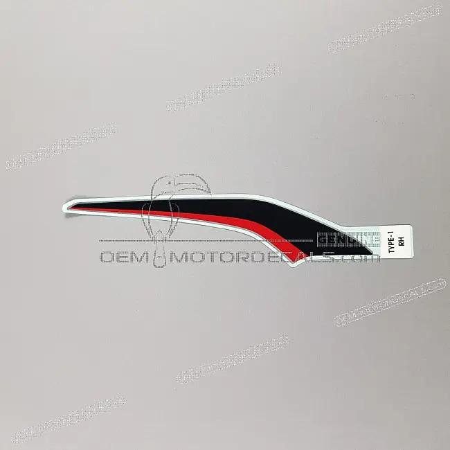 Honda CB500F Mittlere Verkleidung Aufkleber Rechte Seite OEM 86641MKPJ40ZD