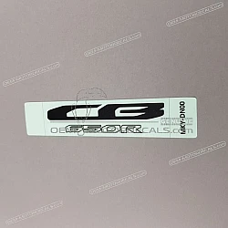 Side cowling decal