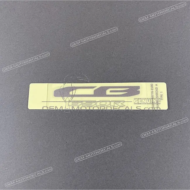Honda CB650R Emblema Convogliatore Radiatore Logo Adesivo Fabbrica Originale Autentico OEM 86641MKYEU0ZA
