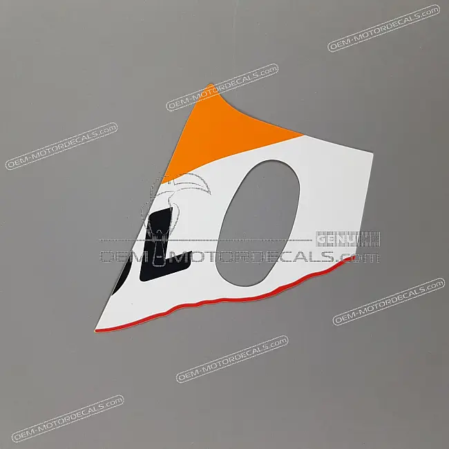 Honda CBR125R Front Upper Cowl Stripe Left Side OEM 86642KTYD70ZA