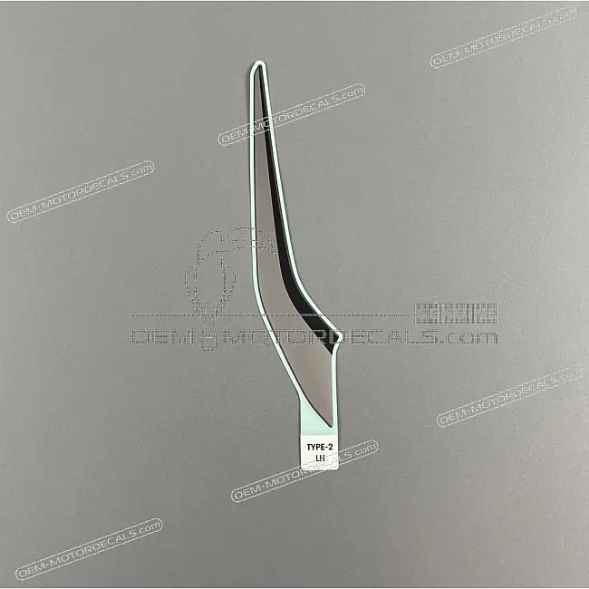 Genuine Honda CB500F Left Middle Cowl Stripe Left Side OEM 86642MKPDE0ZA Factory Original Motorcycle Graphic