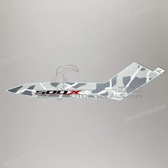 Autocollant graphique d'usine OEM pour carénage central gauche Honda CB500X, pièce authentique 86642MKPDL0ZA