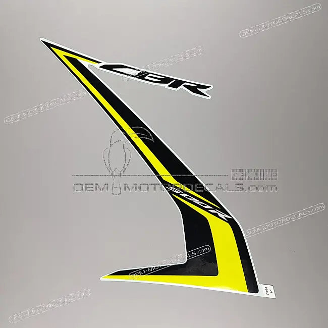 Honda CBR500R Mittlere Verkleidung Aufkleber linke Seite OEM 86642MKPJ00ZA Original Werkstatt Grafik Vinyl Aufkleber