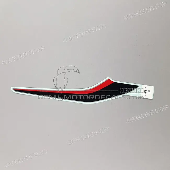 Honda CB500F Middle Cowl Stripe Left Side OEM 86642MKPJ40ZD