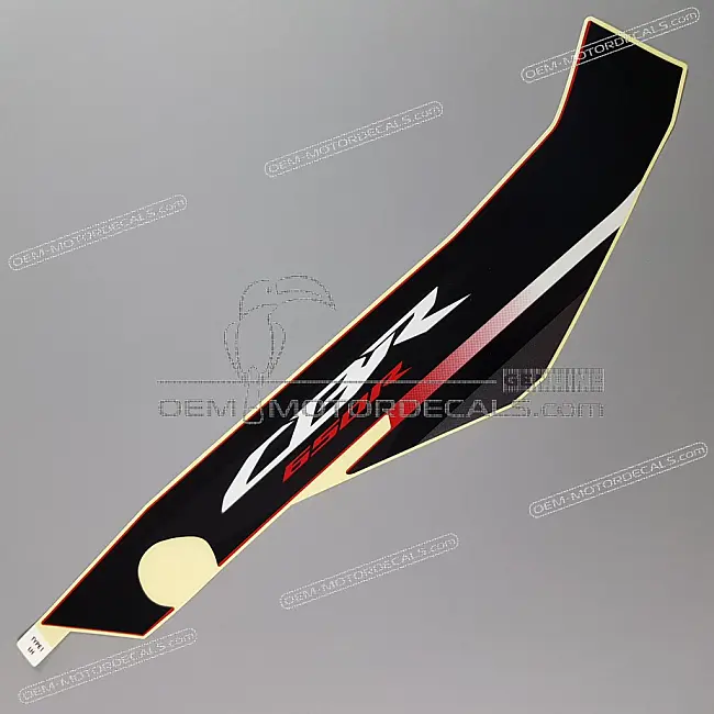 Honda CBR650R Naklejka na środkową owiewkę lewa strona OEM 86642MKYD20ZB
