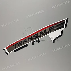 Side cowling decal, left side