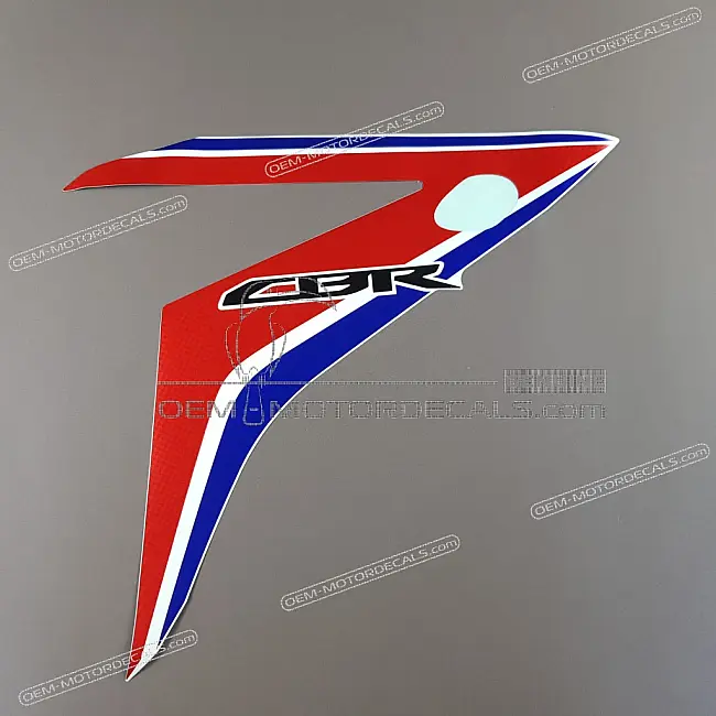 Pegatina gráfica de carenado central derecho OEM original de fábrica Honda CBR650F 86643MJED20ZA