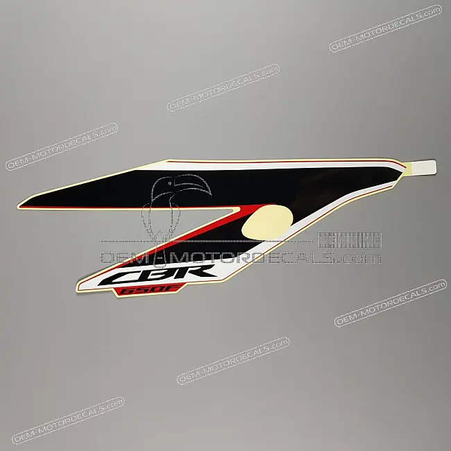 Honda CBR650F Right Middle Cowl Side Fairing Graphic Stripe Upper Right Side OEM 86643MJEDD0ZC