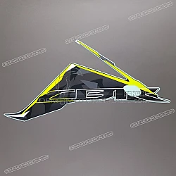 Side cowling decal, right side