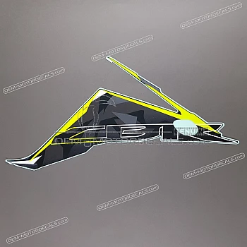 Side cowling decal, right side