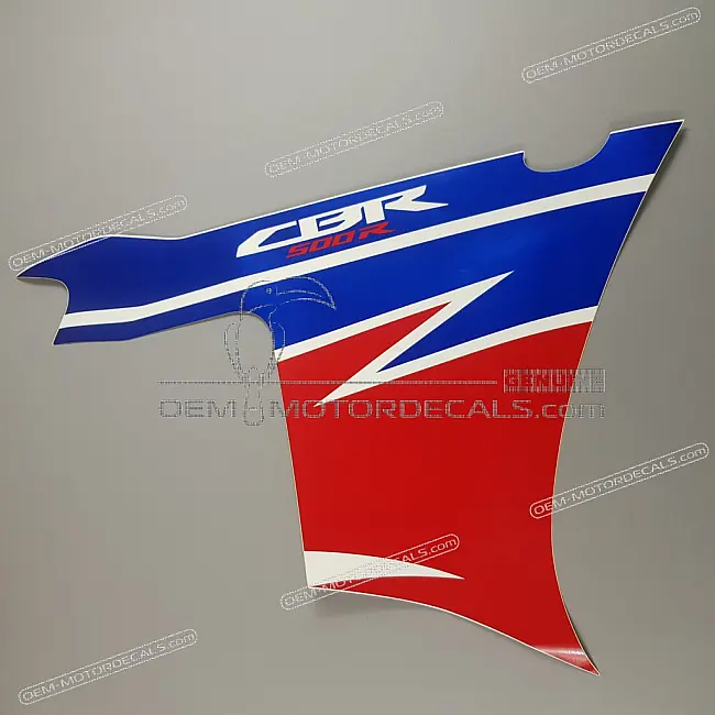 Honda CBR500R Middle Cowl Stripe Right Side OEM 86643MJVD20ZA