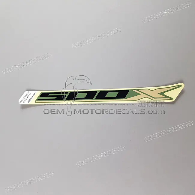 Autocollant de carénage central Honda CB500X OEM 86643MKPDQ0ZA authentique pour restauration de moto.
