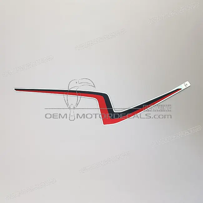 Honda CBR500R Naklejka na górną przednią owiewkę prawa strona Oryginalna fabryczna OEM 86643MKPJ00ZB