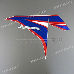 Side cowling decal, left side