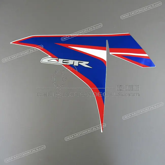 Honda CBR125R Middle Cowl Stripe Left Side OEM 86644KPPT00ZB Factory Graphic