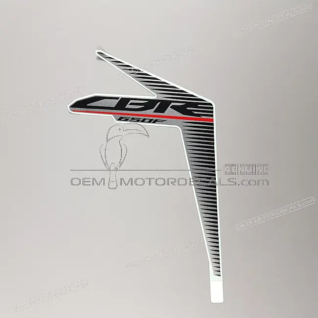 Honda CBR650F Left Middle Cowl CBR Graphic Stripe Left Side OEM 86644MJEDB0ZA