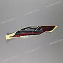 Shroud stripe, left side