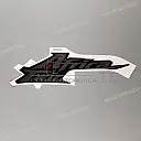 Africa Twin middenkuip sticker, linkerkant