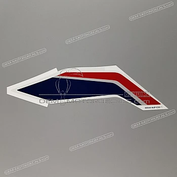 Front cowling decal, left side