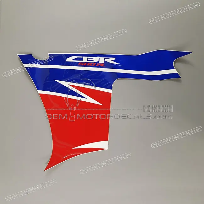 Honda CBR500R Adesivo Carenatura Centrale Sinistra OEM 86644MJVD20ZA