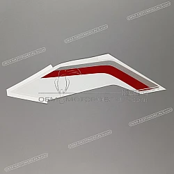 Kanzel / Oberteil Verkleidung Aufkleber, Linke Seite