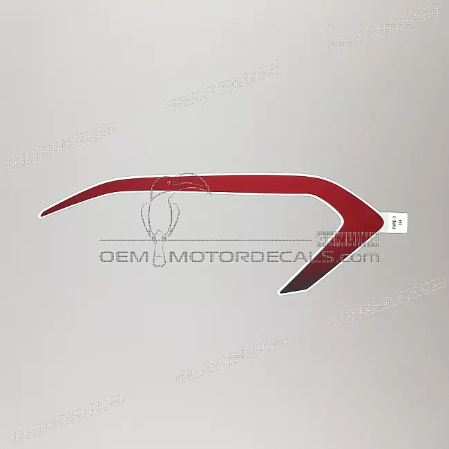 Honda CB500X Naklejka na środkową owiewkę lewa strona OEM 86644MKPDL0ZB oryginalna fabryczna winylowa naklejka na owiewkę