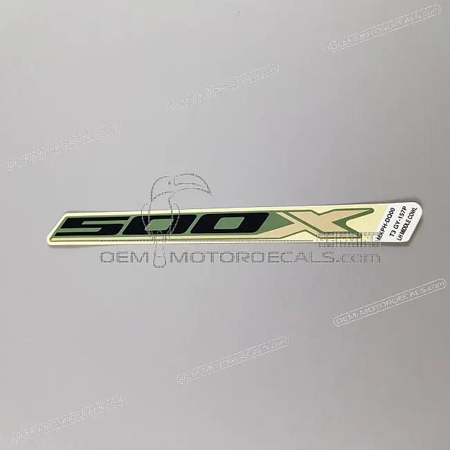 Emblema carenatura centrale Honda CB500X lato sinistro OEM 86644MKPDQ0ZA